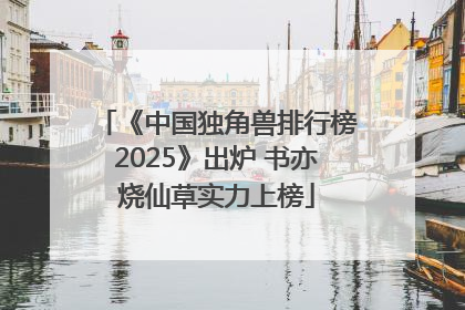 《中国独角兽排行榜2025》出炉 书亦烧仙草实力上榜