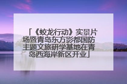 《蛟龙行动》实景片场暨青岛东方影都国防主题文旅研学基地在青岛西海岸新区开业