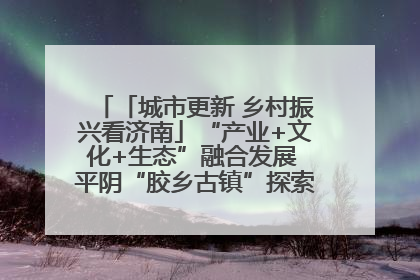 「城市更新 乡村振兴看济南」“产业+文化+生态”融合发展 平阴“胶乡古镇”探索振兴路径成效显著