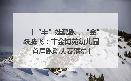 “丰”娃酷跑，“金”跃腾飞：丰金博苑幼儿园首届跑酷大赛落幕
