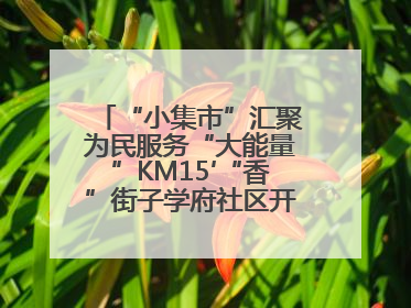 “小集市”汇聚为民服务“大能量”KM15′“香”街子学府社区开集迎端午