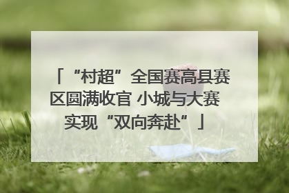 “村超”全国赛高县赛区圆满收官 小城与大赛实现“双向奔赴”
