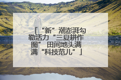 “新”潮澎湃勾勒活力“三夏耕作图” 田间地头满满“科技范儿”