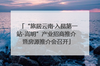 “旅居云南·入昆第一站-嵩明”产业招商推介暨房源推介会召开