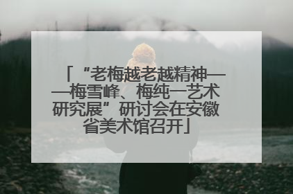 “老梅越老越精神——梅雪峰、梅纯一艺术研究展”研讨会在安徽省美术馆召开