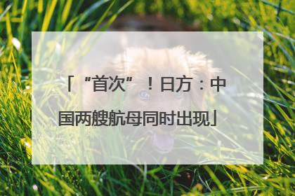 “首次”！日方：中国两艘航母同时出现