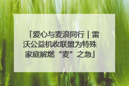 爱心与麦浪同行｜雷沃公益机收联盟为特殊家庭解燃“麦”之急