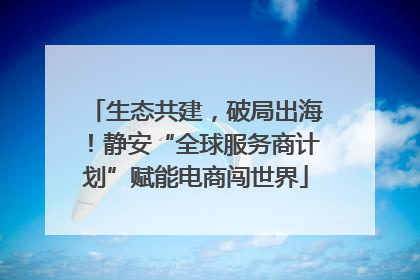 生态共建，破局出海！静安“全球服务商计划”赋能电商闯世界
