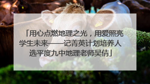 用心点燃地理之光，用爱照亮学生未来——记菁英计划培养人选平度九中地理老师吴倩