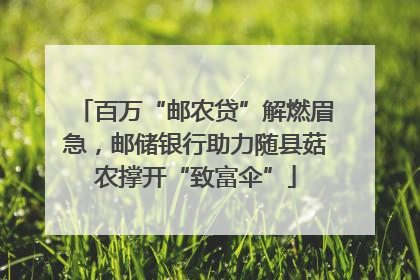 百万“邮农贷”解燃眉急，邮储银行助力随县菇农撑开“致富伞”