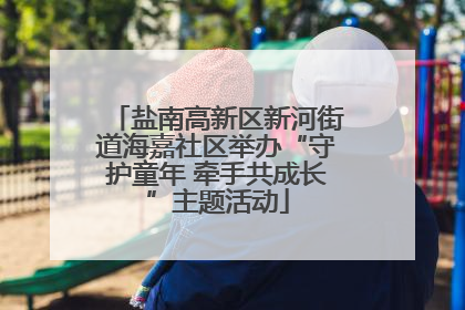 盐南高新区新河街道海嘉社区举办“守护童年 牵手共成长”主题活动