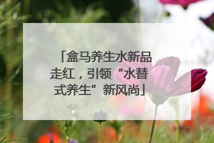 盒马养生水新品走红，引领“水替式养生”新风尚