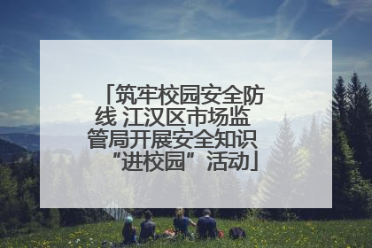 筑牢校园安全防线 江汉区市场监管局开展安全知识“进校园”活动