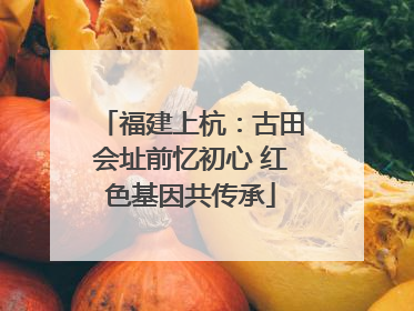 福建上杭：古田会址前忆初心 红色基因共传承