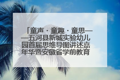 童声・童趣・童思——五河县新城实验幼儿园首届思维导图讲述嘉年华暨安徽省学前教育教研基地园项目阶段性成果展示活动