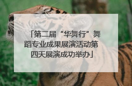 第二届“华舞行”舞蹈专业成果展演活动第四天展演成功举办