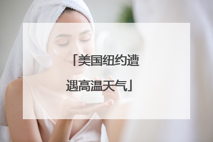 美国纽约遭遇高温天气