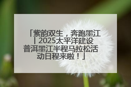 紫韵双生，奔跑墨江丨2025太平洋建设普洱墨江半程马拉松活动日程来啦！