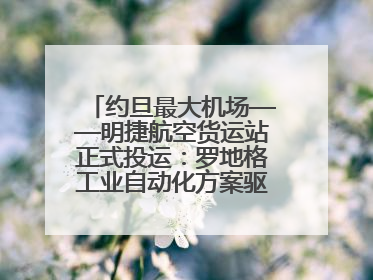 约旦最大机场——明捷航空货运站正式投运：罗地格工业自动化方案驱动中东物流未来新航向