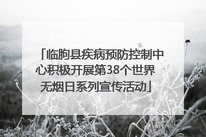 临朐县疾病预防控制中心积极开展第38个世界无烟日系列宣传活动