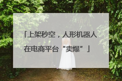 上架秒空，人形机器人在电商平台“卖爆”