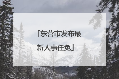 东营市发布最新人事任免