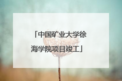 中国矿业大学徐海学院项目竣工