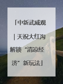 中新武威观｜天祝大红沟解锁“清凉经济”新玩法