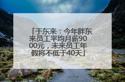 于东来：今年胖东来员工平均月薪9000元，未来员工年假将不低于40天