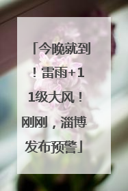 今晚就到！雷雨+11级大风！刚刚，淄博发布预警