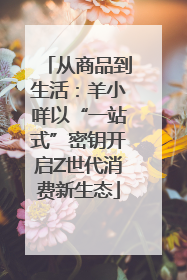 从商品到生活：羊小咩以“一站式”密钥开启Z世代消费新生态