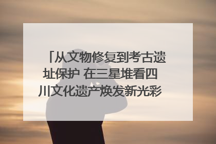 从文物修复到考古遗址保护 在三星堆看四川文化遗产焕发新光彩｜您牵挂的四川