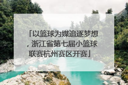 以篮球为媒追逐梦想，浙江省第七届小篮球联赛杭州赛区开赛