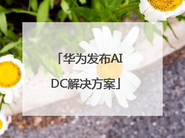 华为发布AI DC解决方案