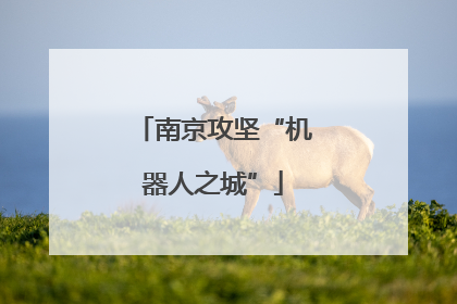 南京攻坚“机器人之城”