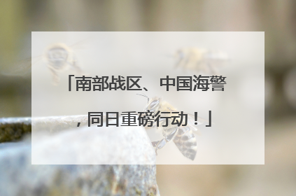 南部战区、中国海警，同日重磅行动！