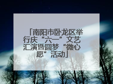 南阳市卧龙区举行庆“六一”文艺汇演暨圆梦“微心愿”活动