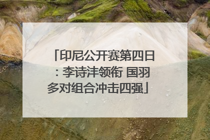 印尼公开赛第四日：李诗沣领衔 国羽多对组合冲击四强