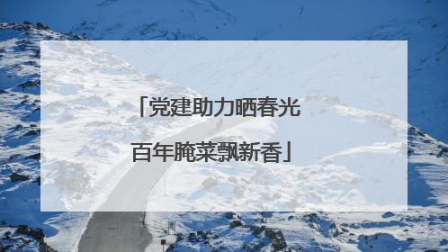 党建助力晒春光 百年腌菜飘新香
