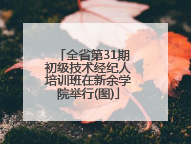 全省第31期初级技术经纪人培训班在新余学院举行(图)