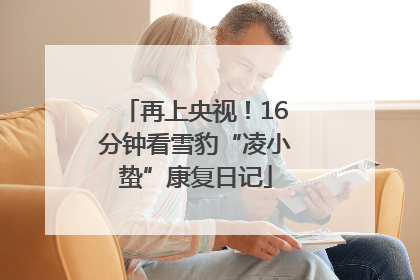 再上央视！16分钟看雪豹“凌小蛰”康复日记