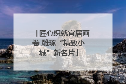 匠心织就宜居画卷 雕琢“精致小城”新名片
