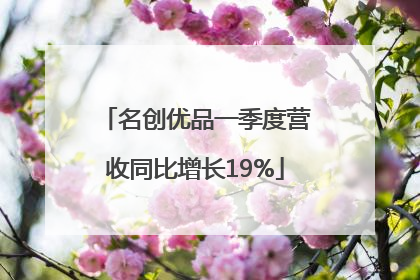 名创优品一季度营收同比增长19%