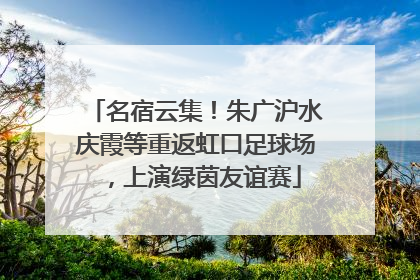 名宿云集！朱广沪水庆霞等重返虹口足球场，上演绿茵友谊赛