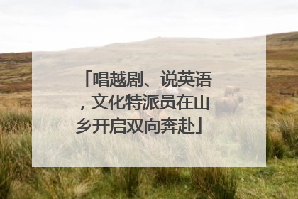 唱越剧、说英语，文化特派员在山乡开启双向奔赴