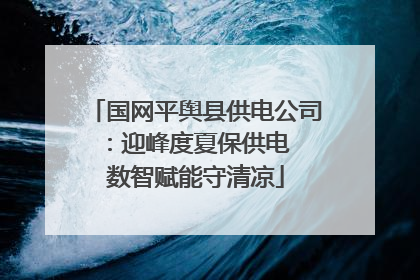 国网平舆县供电公司：迎峰度夏保供电  数智赋能守清凉