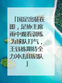国足出征在即，足协主席雨中观看训练为球队打气，王钰栋期待全力冲击印尼队