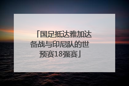国足抵达雅加达备战与印尼队的世预赛18强赛