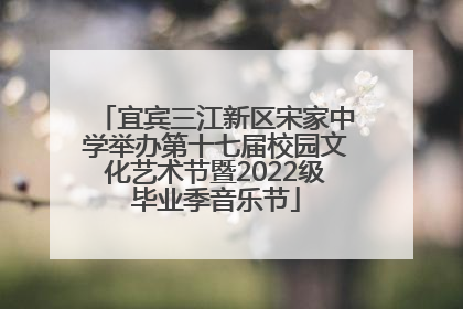 宜宾三江新区宋家中学举办第十七届校园文化艺术节暨2022级毕业季音乐节