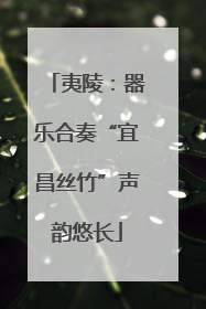 夷陵：器乐合奏“宜昌丝竹”声韵悠长